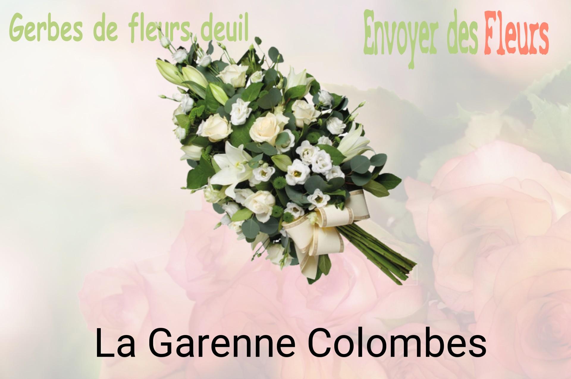 Gerbe de fleurs de deuil livrée à La Garenne-Colombes